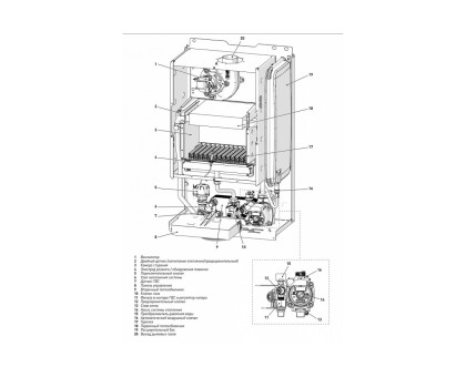 Настенный газовый двухконтурный котёл Sime BRAVA ONE 30 BF